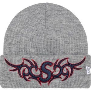 Supreme New Era Tribal S Logo Beanie ‘Heather Grey’